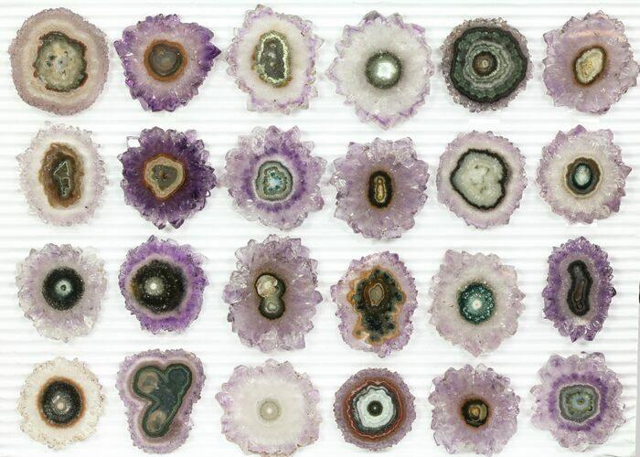 Lot: / to / Amethyst Stalactite Slices ( Pieces) #76637